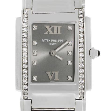 vintage patek philippe dia watch 24 4910 010a|Patek Philippe 4910/010A Twenty 4 Factory Diamond Steel .